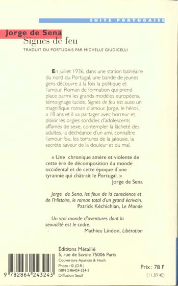 Signes de feu