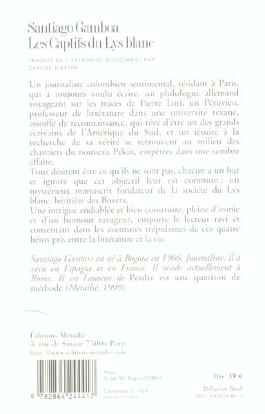 Les captifs du lys blanc