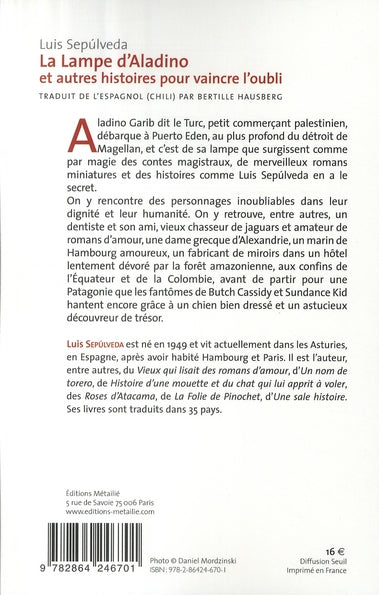 La lampe d'Aladino et autres histoires pour vaincre l'oubli