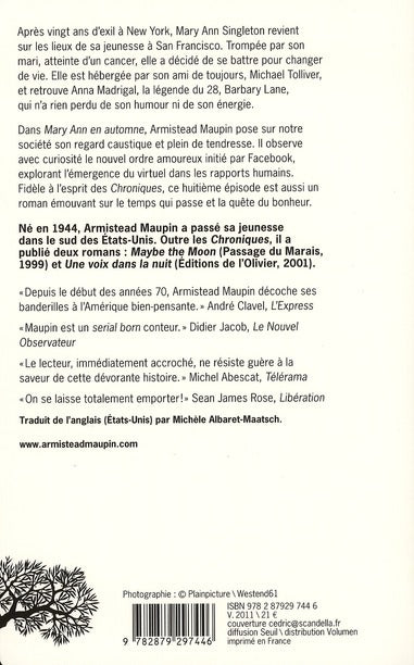 Chroniques de San Francisco Tome 8 : Mary Ann en automne