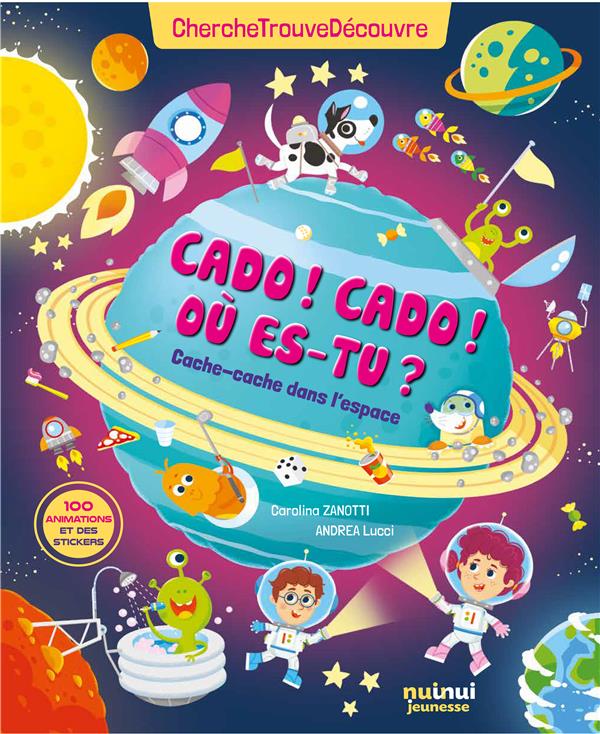 Cherche, trouve, découvre : cado ! cado ! où-est tu ? cache-cache dans l'espace - flash vidéo