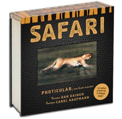 Safari ; photicular un livre animé - flash vidéo