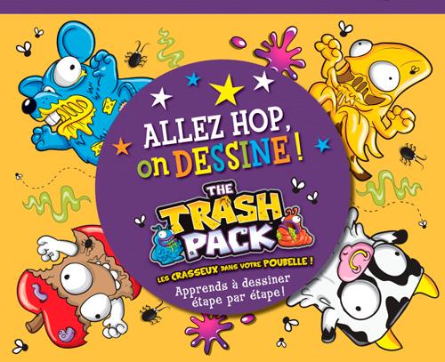 J'apprends à lire : allez hop on dessine ! the trash pack