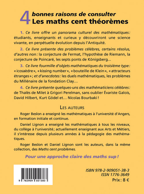 Maths cent théorèmes