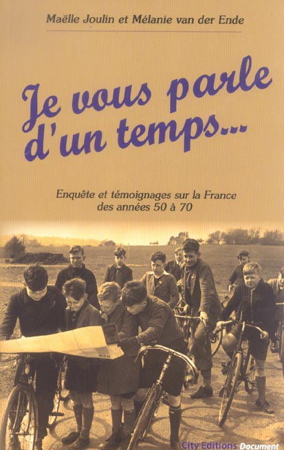 Je vous parle d'un temps