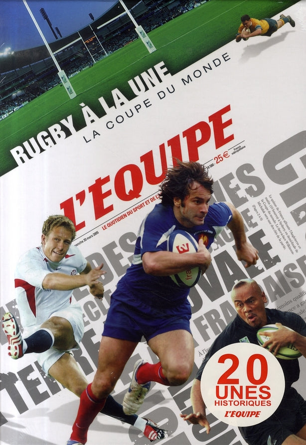 Rubgy à la une ; coupe du monde ; coffret 20 unes historiques