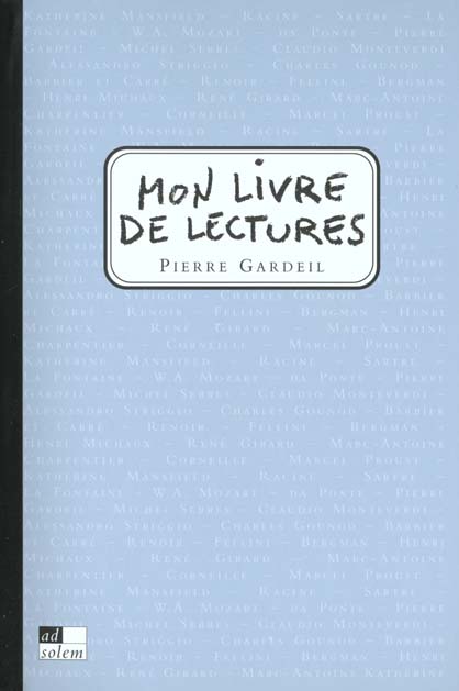 Mon livre de lectures