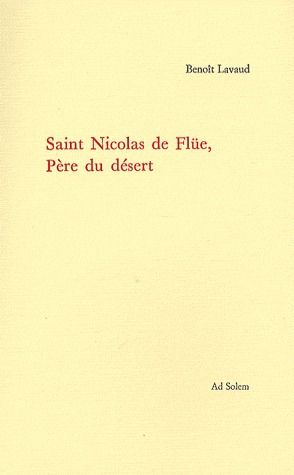Saint Nicolas de Flüe, père du désert