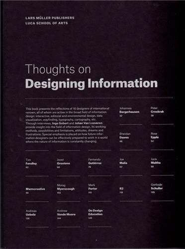 Thoughts on designing information