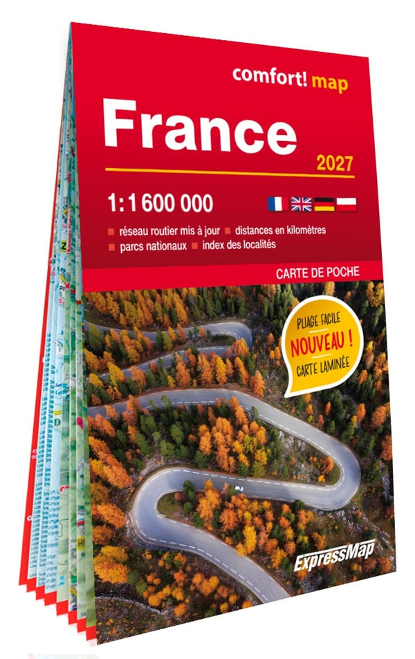 France 1/1.600.000 (carte poche format laminée) (édition 2027)