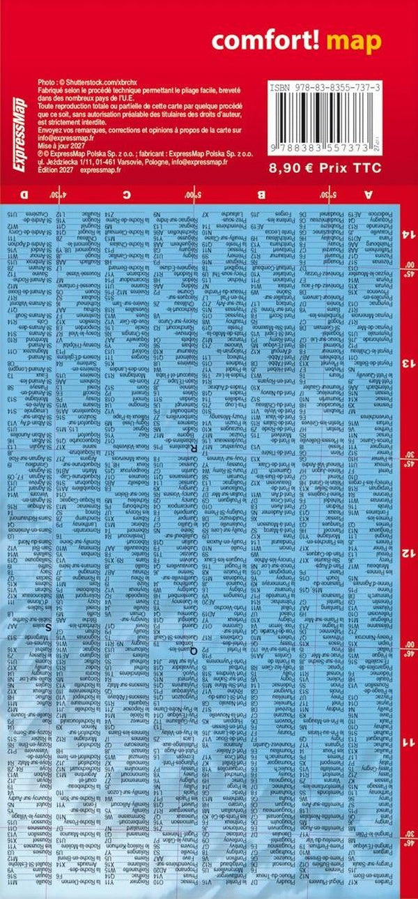 France 1/1.100.000 (carte grand format laminée) (édition 2027)