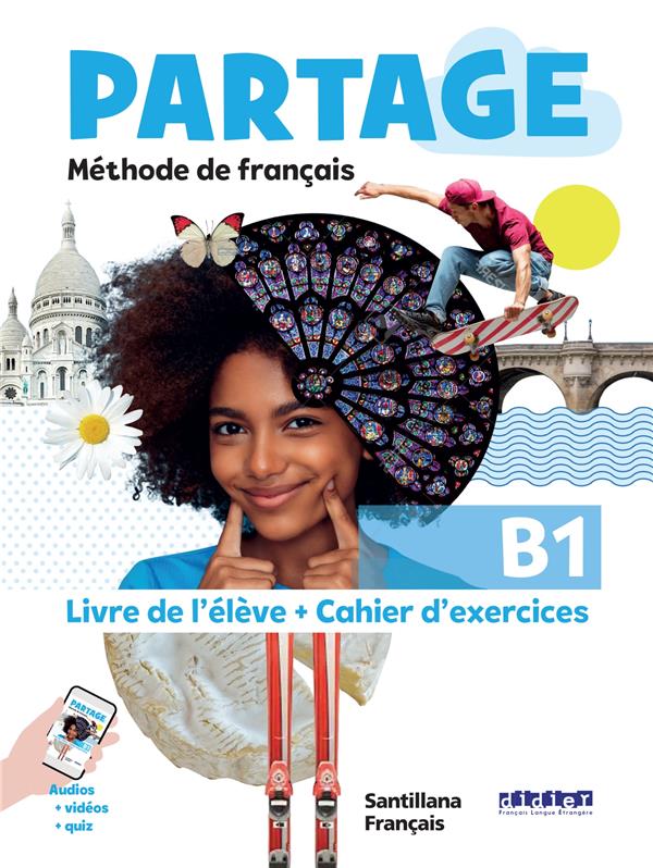 Partage b1 - livre + cahier - santillana