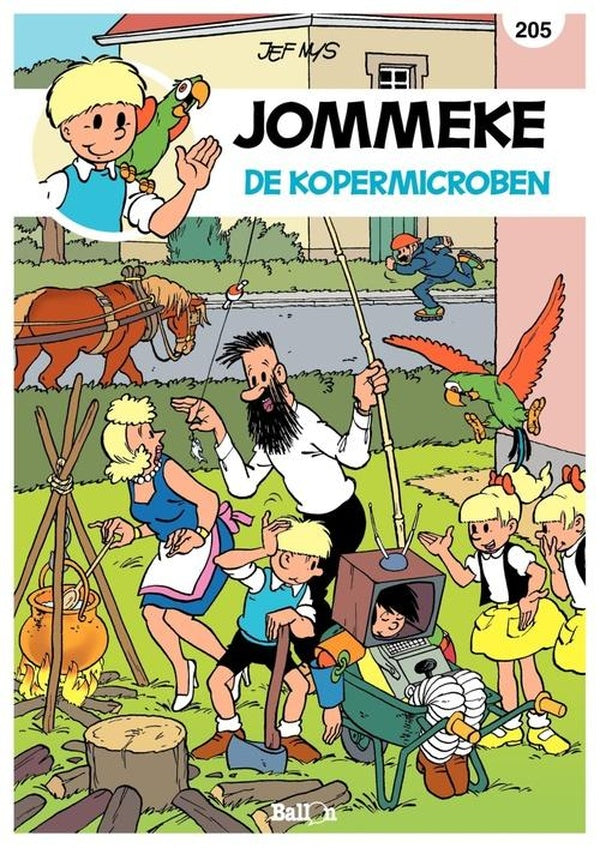 Jommeke strip t.205 de kopermicroben 205