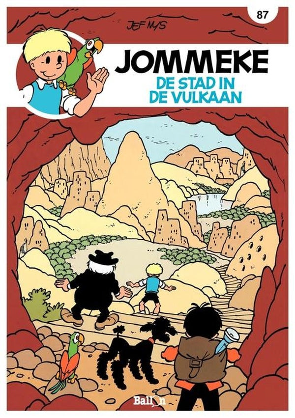 Jommeke strip t.87 de stad in de vulkaan 87