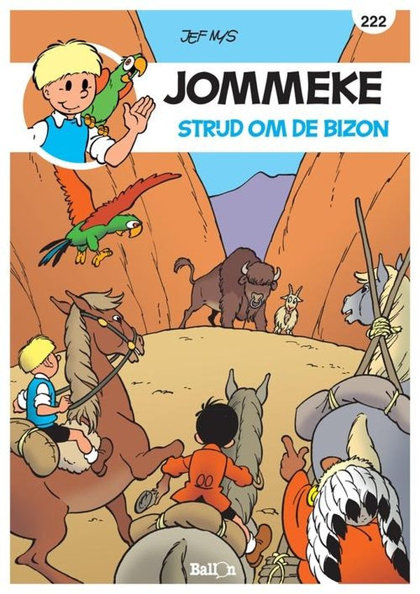 Jommeke strip t222 strijd om de bizon 222