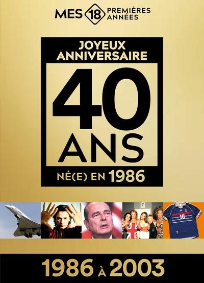 Né(e) en 1986 : 1986 à 2003