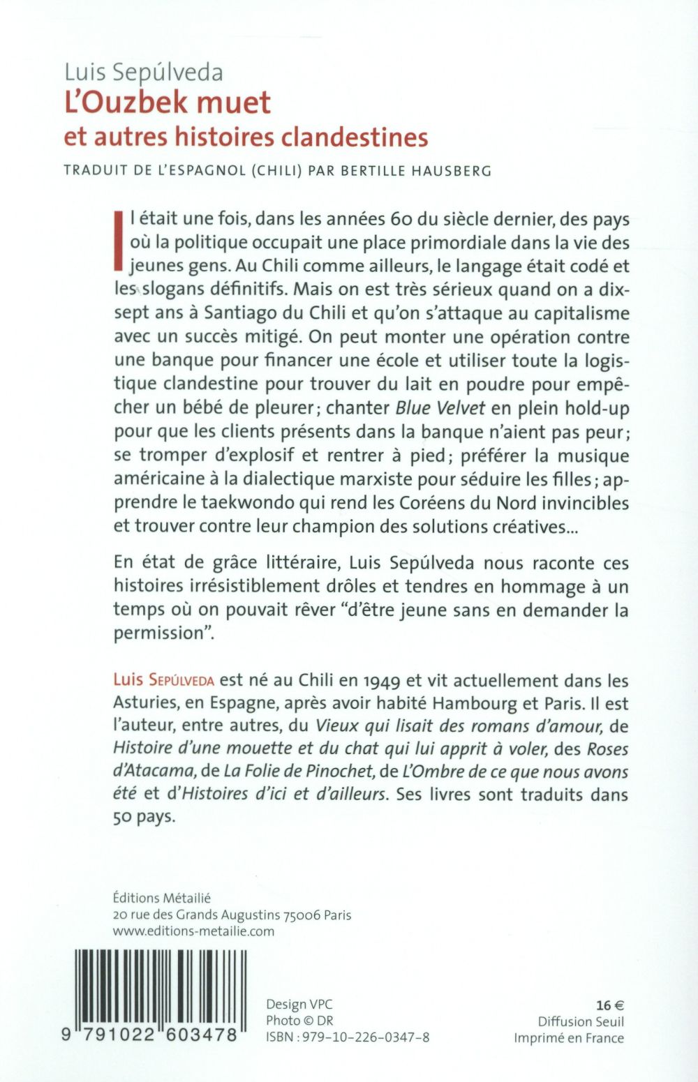 L'Ouzbek muet et autres histoires clandestines