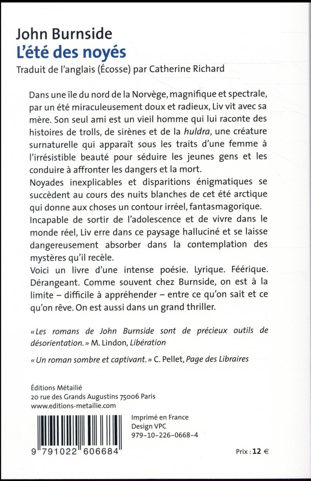 L'Eté des noyés