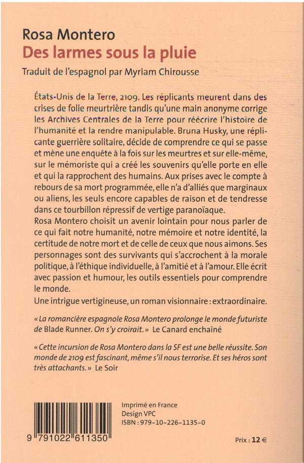 Des larmes sous la pluie