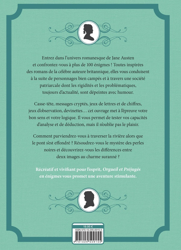 Orgueil et préjugés en énigmes ; plus de 100 énigmes inspirées des romans de Jane Austen