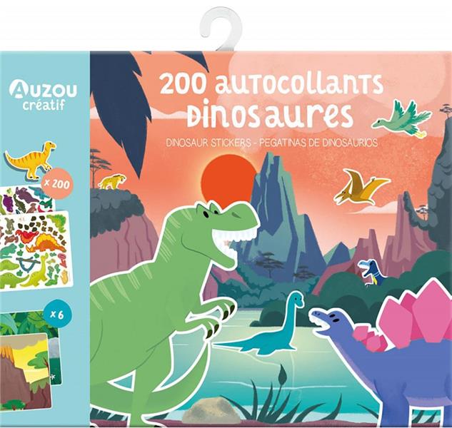 200 autocollants dinosaures (édition 2021) - flash vidéo