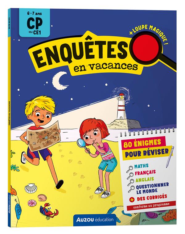 Cahier de vacances : Enquêtes en vacances ; du CP au CE1 - flash vidéo