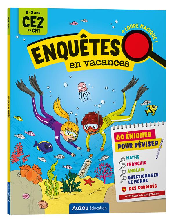 Cahier de vacances : Enquêtes en vacances ; du CE2 au CM1 - flash vidéo