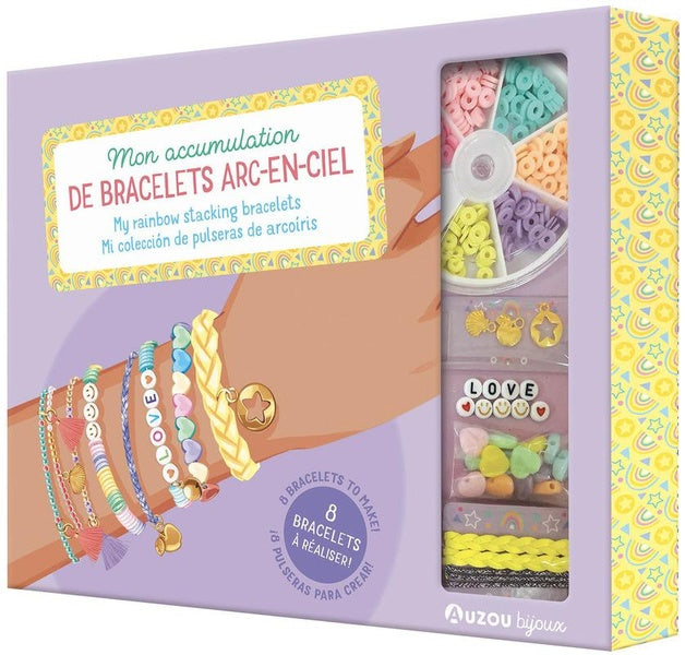 Mon accumulation de bracelets arc-en-ciel - flash vidéo