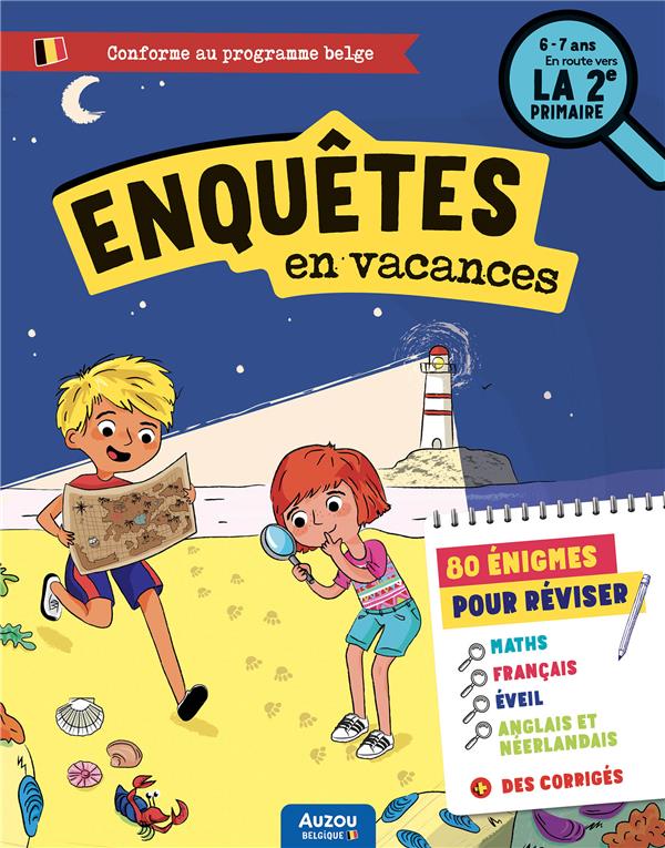 Cahier de vacances : enquêtes en vacances ; en route vers la 2e primaire - flash vidéo