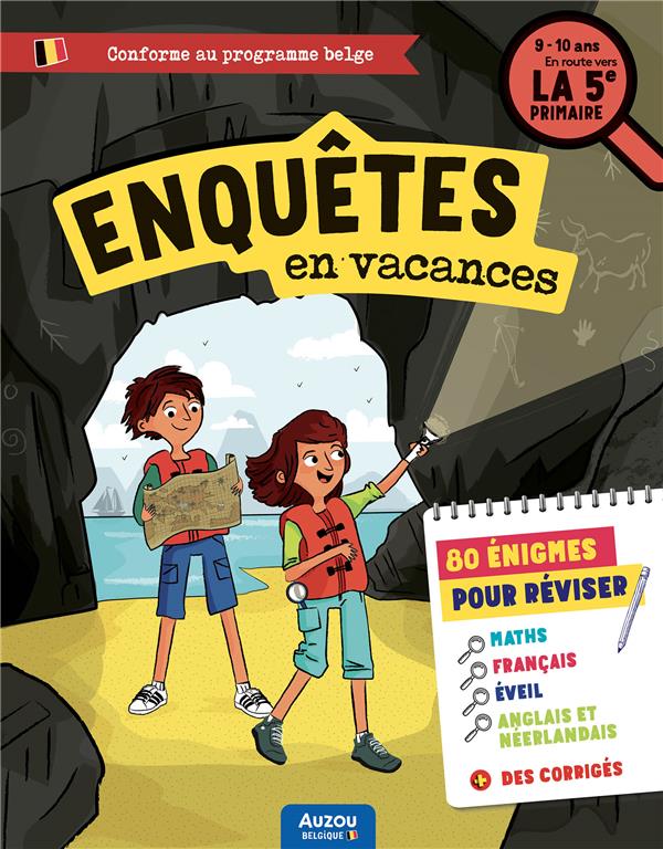 Cahier de vacances : enquêtes en vacances ; en route vers la 5e primaire - flash vidéo