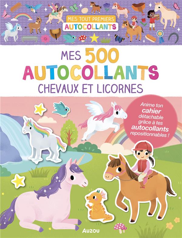 Mes 500 autocollants : chevaux et licornes - flash vidéo
