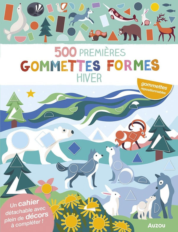 500 premières gommettes formes : hiver - flash vidéo