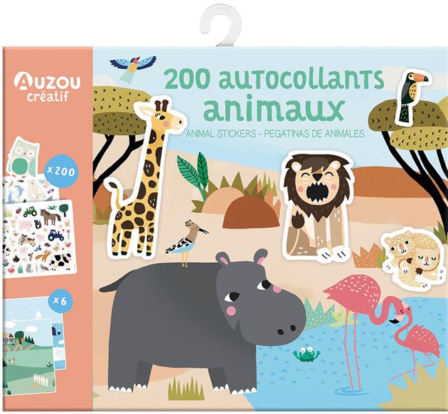 200 autocollants animaux - flash vidéo