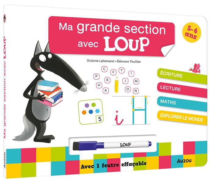 Ma grande section avec Loup : livre-ardoise - flash vidéo