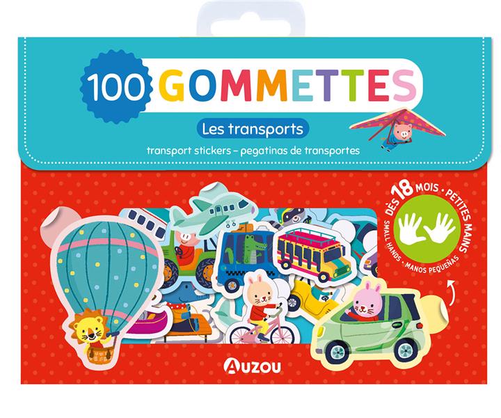 Ma pochette de 100 gommettes : Les transports - flash vidéo