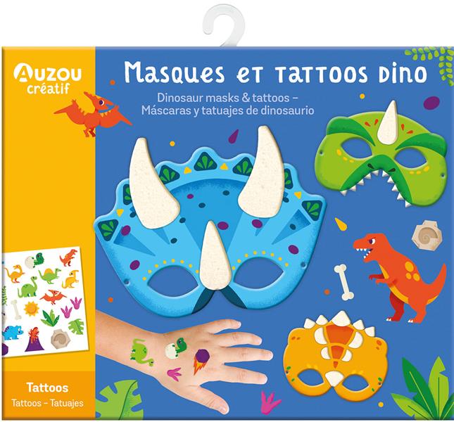 Masques et tattoos dino - flash vidéo
