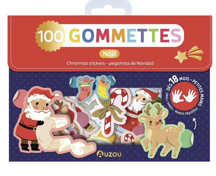 Ma pochette de gommettes : 100 gommettes ; Noël - flash vidéo