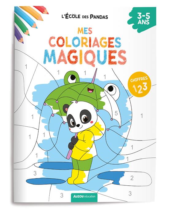 L'école des pandas ; mes coloriages magiques : les chiffres - flash vidéo