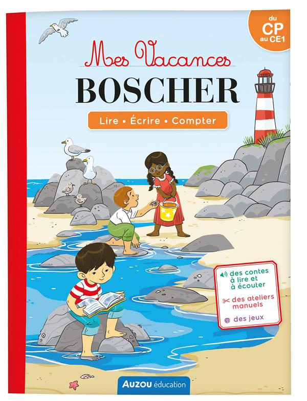 Cahier de vacances : Mes vacances Boscher ; du CP au CE1 - flash vidéo
