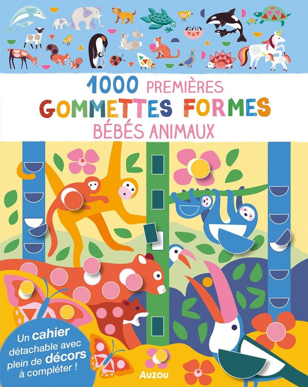 1000 premières gommettes formes, bébés animaux - flash vidéo