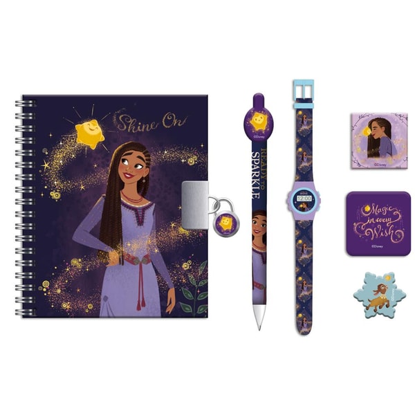 Wish : Asha et la Bonne Étoile - Coffret cadeau avec montre - flash vidéo