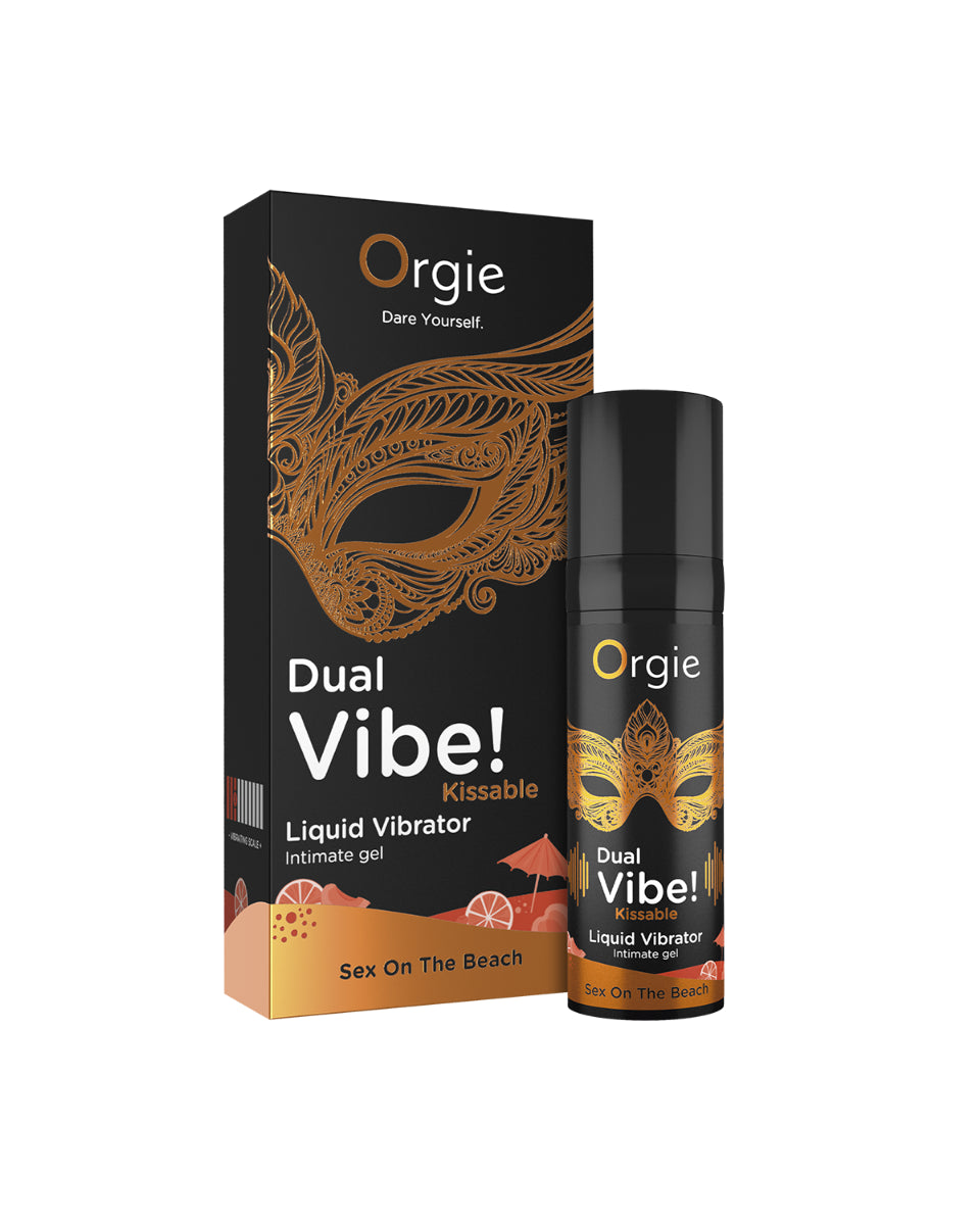 Gel intime vibrant embrassable Dual Vibe Sex on the beach [Bien-être] - flash vidéo