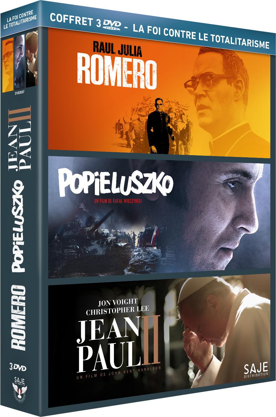 La Foi contre le totalitarisme - Coffret : Romero + Popieluszko + Jean-Paul II [DVD]