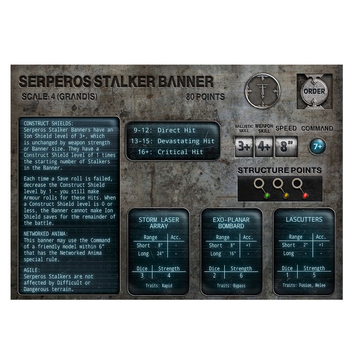 L/I DARK MECH SERPEROS HEAVY STALKERS - flash vidéo