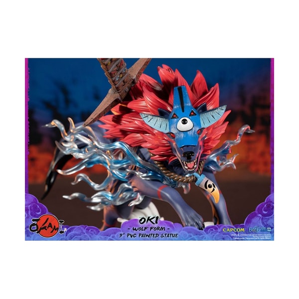 First 4 Figures - Okami - Oki (Forme Loup) Statue Edition Standard 21cm - flash vidéo