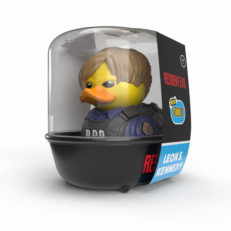 Numskull - Mini TUBBZ Canard de bain - Resident Evil - Leon S. Kennedy (Édition baignoire) - 5cm