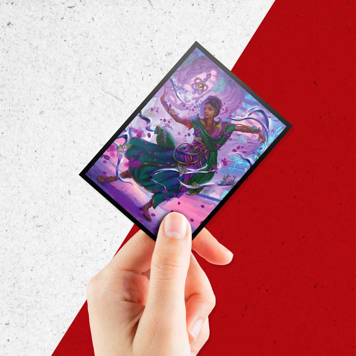 Ultra Pro - Magic: The Gathering - Aetherdrift - Sachet de 100 protèges cartes standard Avishkar, Living Energy (66 x 91 mm) - flash vidéo