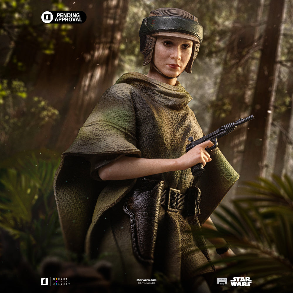 Iron Studios - Art Scale 1/10 - Star Wars : Episode VI - Le Retour du Jedi - Leia et Wicket Statue 20cm