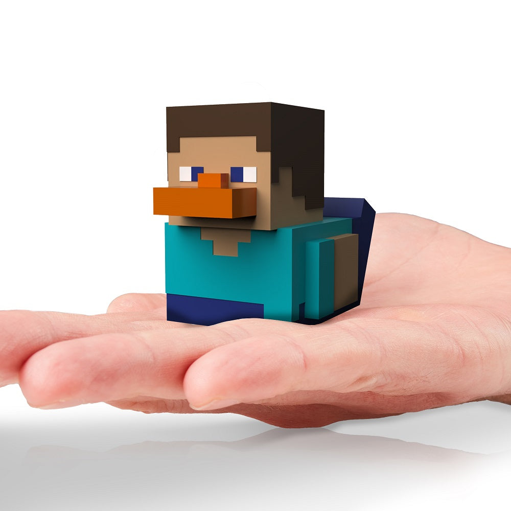 Numskull - Mini TUBBZ Canard de bain - Minecraft - Steve (Édition baignoire) - 8cm - flash vidéo