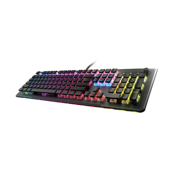 Roccat - Clavier de jeu RGB optique Vulcan II Max Noir - Disposition Qwerty US - flash vidéo